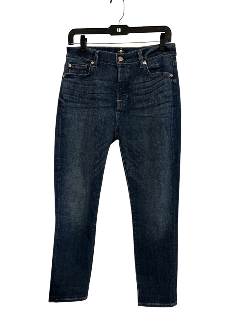 7 For All Mankind Josefina Button Fly Boyfriend Slim Fit Jeans 27 - Picture 3 of 10